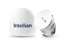 Intellian’s v45C antenna offers a compact VSAT solution for space-limited installations. Image: Intellian