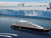 Recreation of the “Scenic Eclipse” on a polar cruise. ©Oliver Design