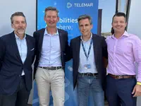 From left to right: J. Javier Lopez, Autoridad Portuaria Bahía de Algeciras, Mike Bauwens, CEO Telemar, Nicolas Andión, Autoridad Portuaria Bahía de Algeciras, Luis Cervantes, CCO, Telemar. (Photo: Marlink)