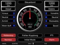 This screen design is customized for diesel-electric application. Any information and signals collected and transmitted by Emerson’s AVENTICS Marex system can be sent via the Open Protocol Modbus TCP/IP to touch screens and main displays of the ship. (image courtesy of Emerson)
