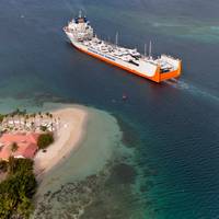 The 686-foot Yacht Express in Martinique.