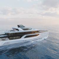 Jury Chairman Roger Lean-Vercoe said Hakim’s “well-presented design showed strong, innovative and attractive lines, which were accompanied by an extremely well-drawn general arrangement plan and an appealing interior design.” Image courtesy Feadship