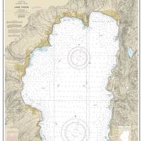 Chart 18665 of Lake Tahoe is the first traditional paper chart to be fully supplanted by an electronic navigational chart as part of NOAA’s Office of Coast Survey Raster Sunset Plan. (Image: NOAA)