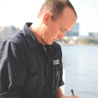 A U.S. Coast Guard inspector at work in the field. Image Credit: USCG / Anthony L Soto