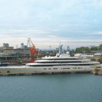 'Eclipse' in Trieste: Photo credit Fincantieri