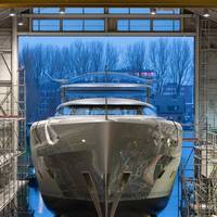 Megayacht 'Como' launch: Photo courtesy of Feadship