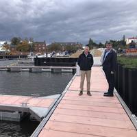 Newark Marina's James Wilkinson (right)  with Jon Challis of Inland and Coastal (Photo: Inland and Coastal)