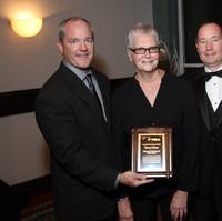 (left to right) Lon McCloskey, FYBA; Terry Hines, IYC; Jeff Shaffer and Daphne d'Offay, FYBA