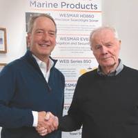 Roger Fellows, new WESMAR owner (left), and Bruce Blakey, company founder (Photo: WESMAR)