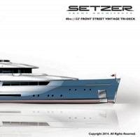 Setzer Design Motoryacht: Rendering courtesy of Front Street Shipyard