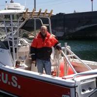 Capt. Shawn Brule of TowBoatUS Cape Cod aboard his towing response vessel.