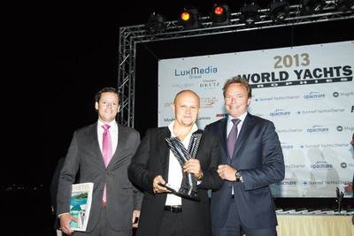 Award presentation in Monaco: Photo courtesy of Oceanco