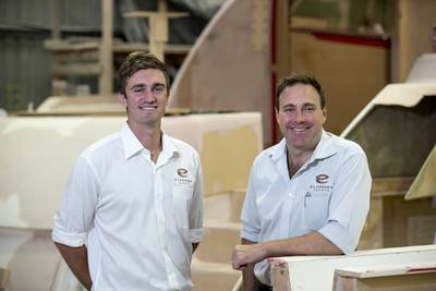 Luke Durman and Tom Barry-Cotter (Photo: Elandra Yachts)