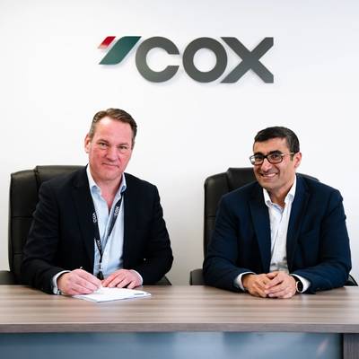 From left: Gavin Wesson and Ghassan Al Binali (Photo: Cox Marine)