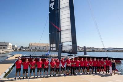 Launch of AC72: Photo courtesy of Sander van der Borch/Artemis Racing