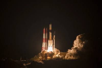 I-6 F1 launch at JAXA Tanegashima Space Center, Japan. Photo courtesy Inmarsat/Mitsubishi Heavy Industries