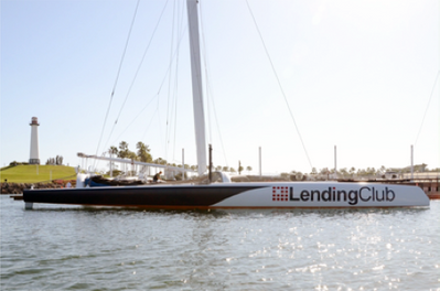 Lending Club trimaran yacht: Photo courtesy of Lending Club