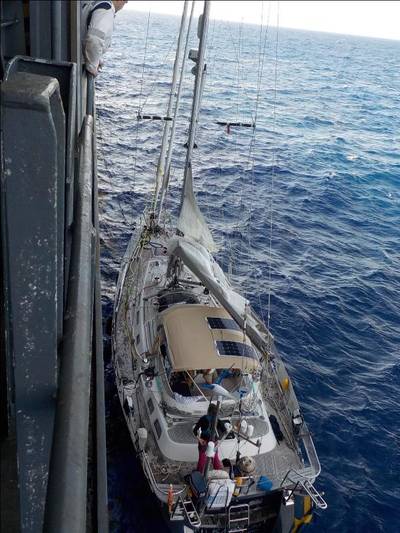 Photo credit: crew of the CMA CGM Brazil  