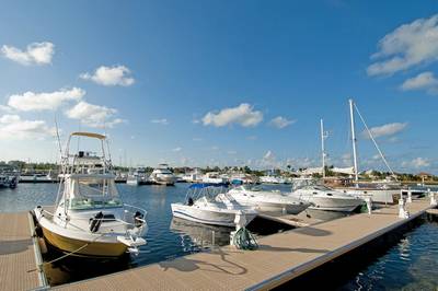 Poralu Docks at the Cayman Islands Yacht Club (Photo courtesy of Dart Realty)