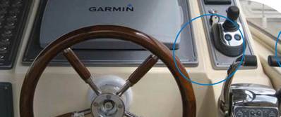 Powerboat Joystick Control: Image courtesy of Yanmar