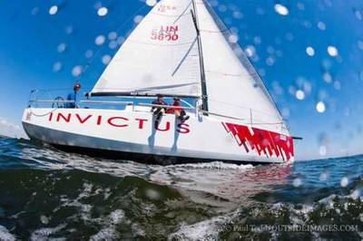 Sailing World Editor, Dave Reed, hitched a ride on Jeanneau Sun Fast 3600, Invictus, in the North Sails Rally. The 13.4nm pursuit race was the only race that was completed on Saturday( Photo Credit: Paul Todd)