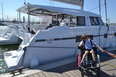 If she is successful, Natasha Lambert will be the first quadriplegic female skipper to cross the Atlantic using breath control. Image courtesy Natasha Lambert.