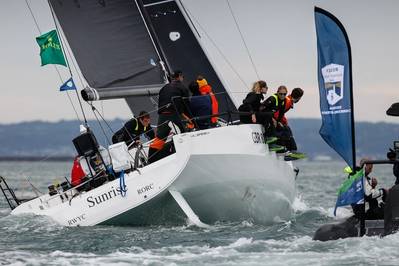 Sunrise, JPK 11.80 of Britain's Tom Kneen has been crowned overall winner of the 2021 Rolex Fastnet Race © Paul Wyeth/pwpictures.com