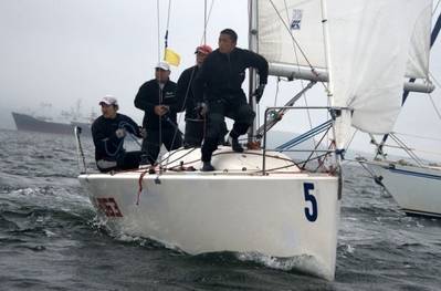 The Winning Crew: Photo credit ISAF Nations Cup