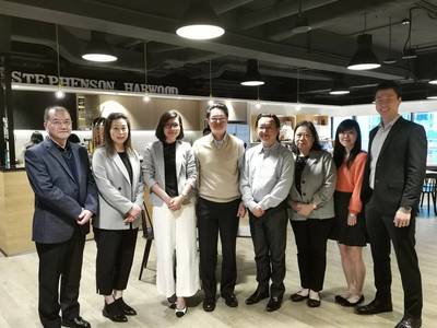 Kara Yeung, Executive Director of HKCYIA (Third Left) & management of Euroasia Dockyards, Jason Wong, Senior Manager, Business Department of China Merchants Container Services  (Fourth Right) at Ceremony. Photo: HKCYIA