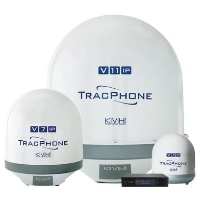 KVH's advanced TracPhone V-IP series satellite antenna systems are designed and optimized for the mini-VSAT Broadband network.