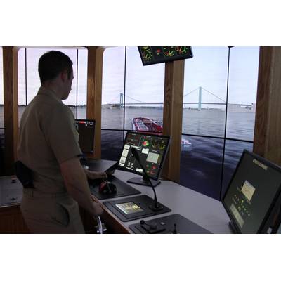 The new Bouchard Tug & Barge Simulation Center on the campus of SUNY Maritime. (Photo: Greg Trauthwein)