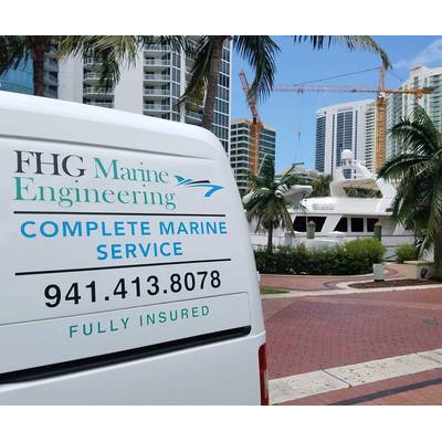 FHGME provides mobile service to engine rooms of yachts. Photo courtesy FHGME.  