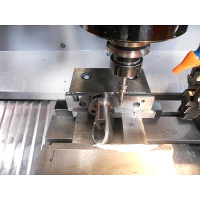 Milling of a rod coupling for Karver System on a four-axis machining center