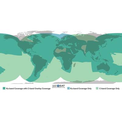 KVH's mini-VSAT Broadband network is the world's most extensive C/Ku-band maritime VSAT network.