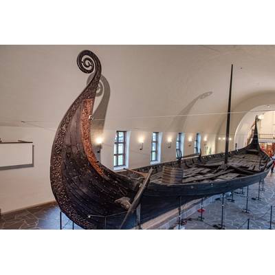 Oslo Norway - October 19, 2019: Viking drakkar in the Viking Museum in Oslo Norway. Copyright warasit/AdobeStock