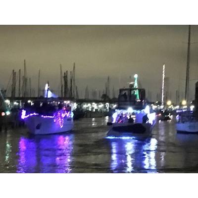 West End Boat Parade, New Basin Canal. New Orleans. Photo by Lisa Overing