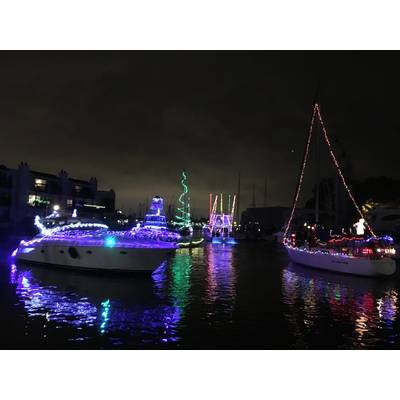 West End Boat Parade, Municipal Yacht Harbor. New Orleans. Photo by Lisa Overing