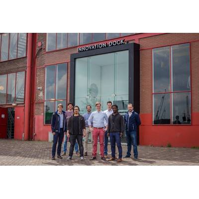 Left to right: Kees Custers, Research Engineer Damen Shipyards Gorinchem; Vincent Wegener, Managing Director RAMLAB; Wei Ya, Postdoctoral Researcher RAMLAB; Constantinos Goulas, Postdoctoral Researcher RAMLAB; Max van der Zalm, Design Engineer Damen Schelde Naval Shipbuilding; Don Hoogendoorn, Principal Research Engineer Damen Shipyards Gorinchem; Kelvin Hamilton, Technical Consultant Autodesk; and Laurens van Ballegooy, Sales Manager Promarin (Photo: RAMLAB/Damen)