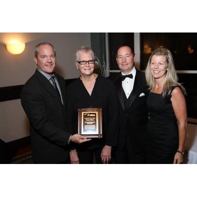 (left to right) Lon McCloskey, FYBA; Terry Hines, IYC; Jeff Shaffer and Daphne d'Offay, FYBA