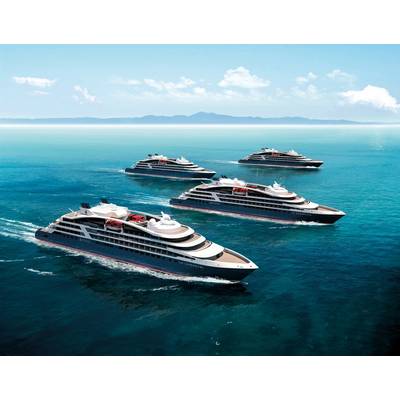 Four of the five ships Ponant has on order. (c) PONANT - STERLING DESIGN INTERNATIONAL