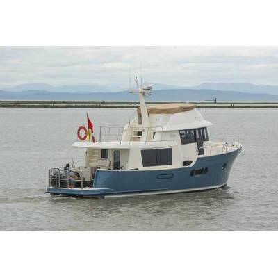  This stern-quarter view shows the very utilitarian covered after deck with room for crab traps and other cargo. Photo: Haig-Brown/Cummins