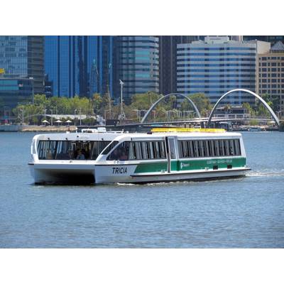 MV Tricia  -- named after Perth Zoo's popular 62-year-old Asian Elephant -- is the third ferry in Transperth fleet. Photo: Dongara Marine