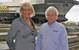 YachtProjects International owner Pippa Nicholas, left, and Allan Foot, MD of Solent Refit, right, at Hythe (Photo: YachtProjects)